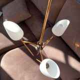 Rare Lustre Vintage des années 60, dans l’esprit Stilnovo / Maison Arlus.