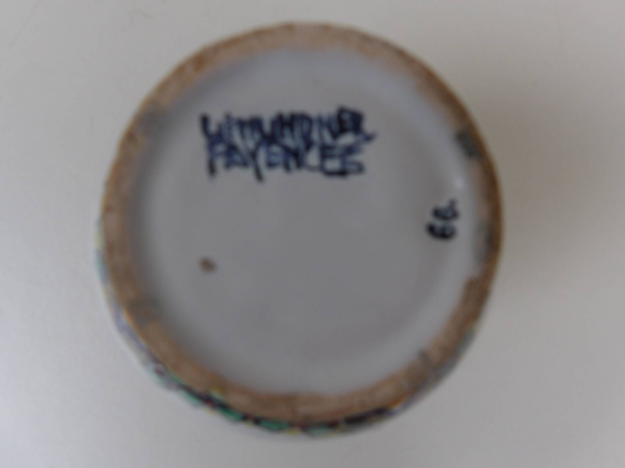 faience vase