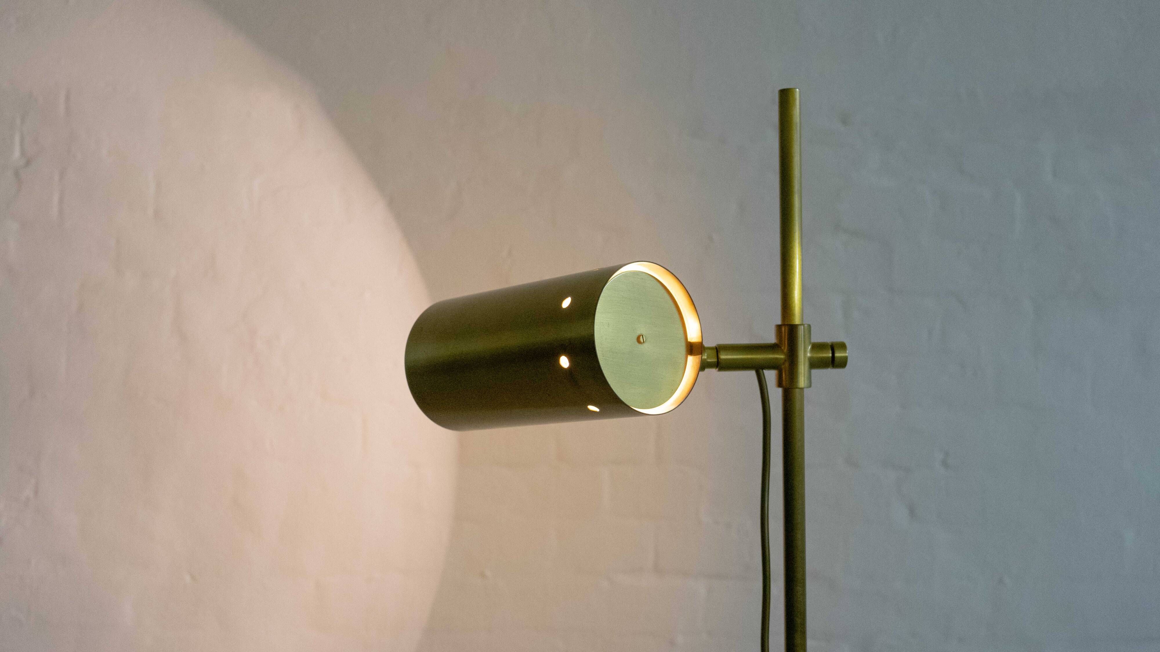 Midcentury Brass Floorlamp / Spot, 60s