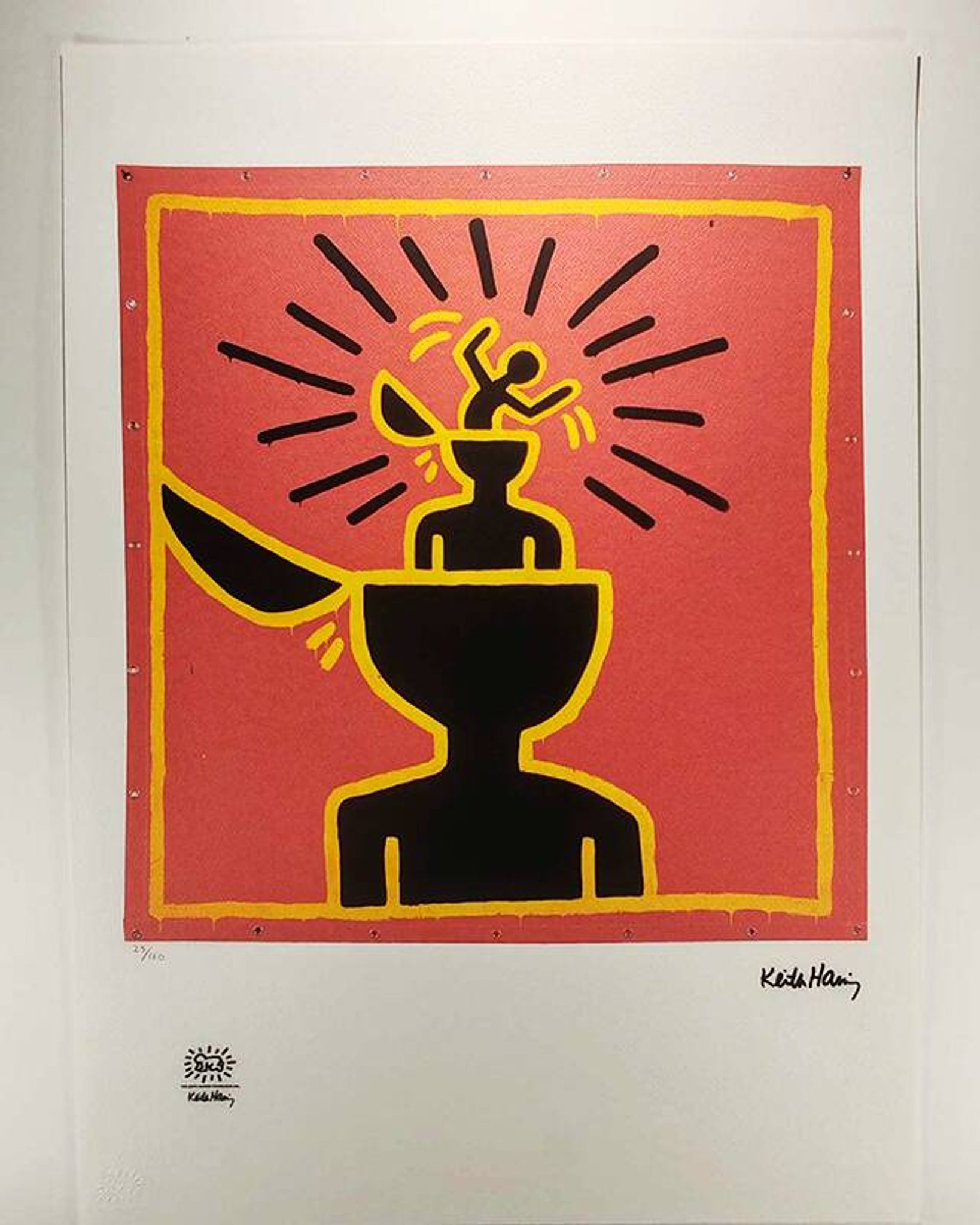 1990s Keith Haring Limited Edition Lithograph (After).