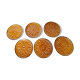 6 assiettes à coquillages