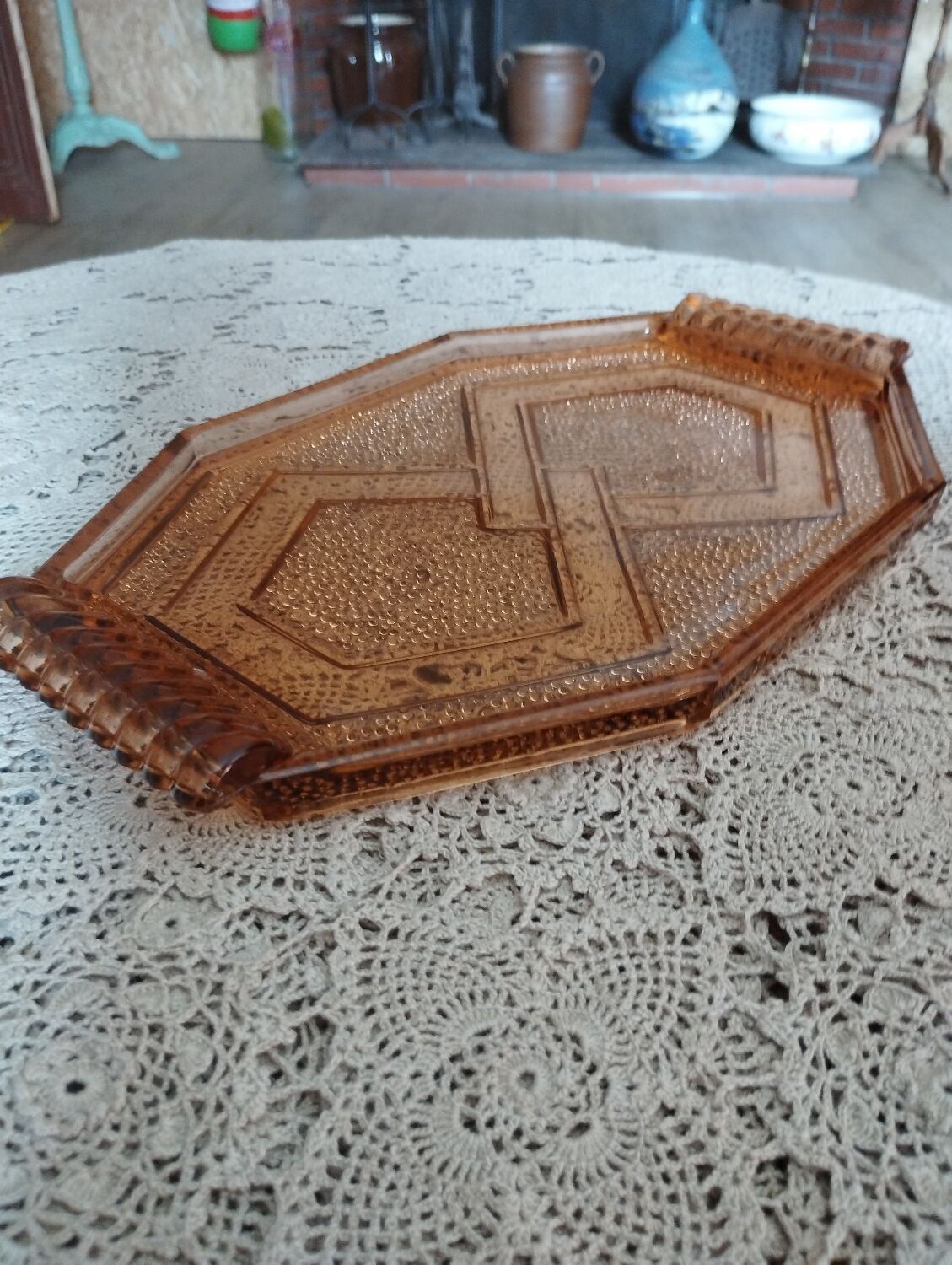 Plateau a service octogonal 1950