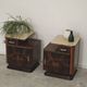 Pair of bedside tables by Jindrich Halabala for Up Zavody art deco 1950