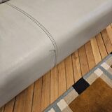 3 seater sofa, 2 seater and an armchair in grey leather Very thick Calia Italia