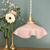Vintage pink opaline pendant light