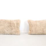 Set of vintage Moroccan wool cushions