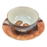 Satsuma Porcelain Bowl and Saucer