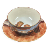 Satsuma Porcelain Bowl and Saucer