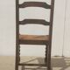 6 wooden and straw chairs, Louis XIII style