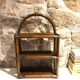Rattan wall shelf