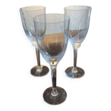Verres à pieds lalique en cristal dits "ange"