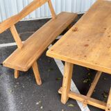 Aranjou rustic table and bench