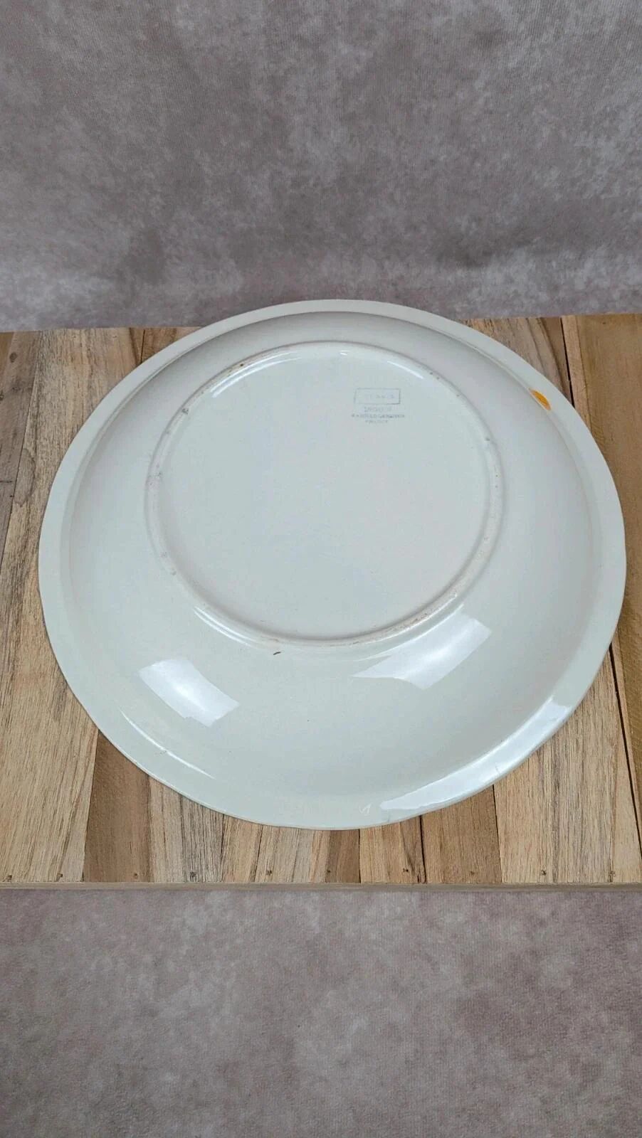 Round plate Digoin-Sarreguemines model Clovis