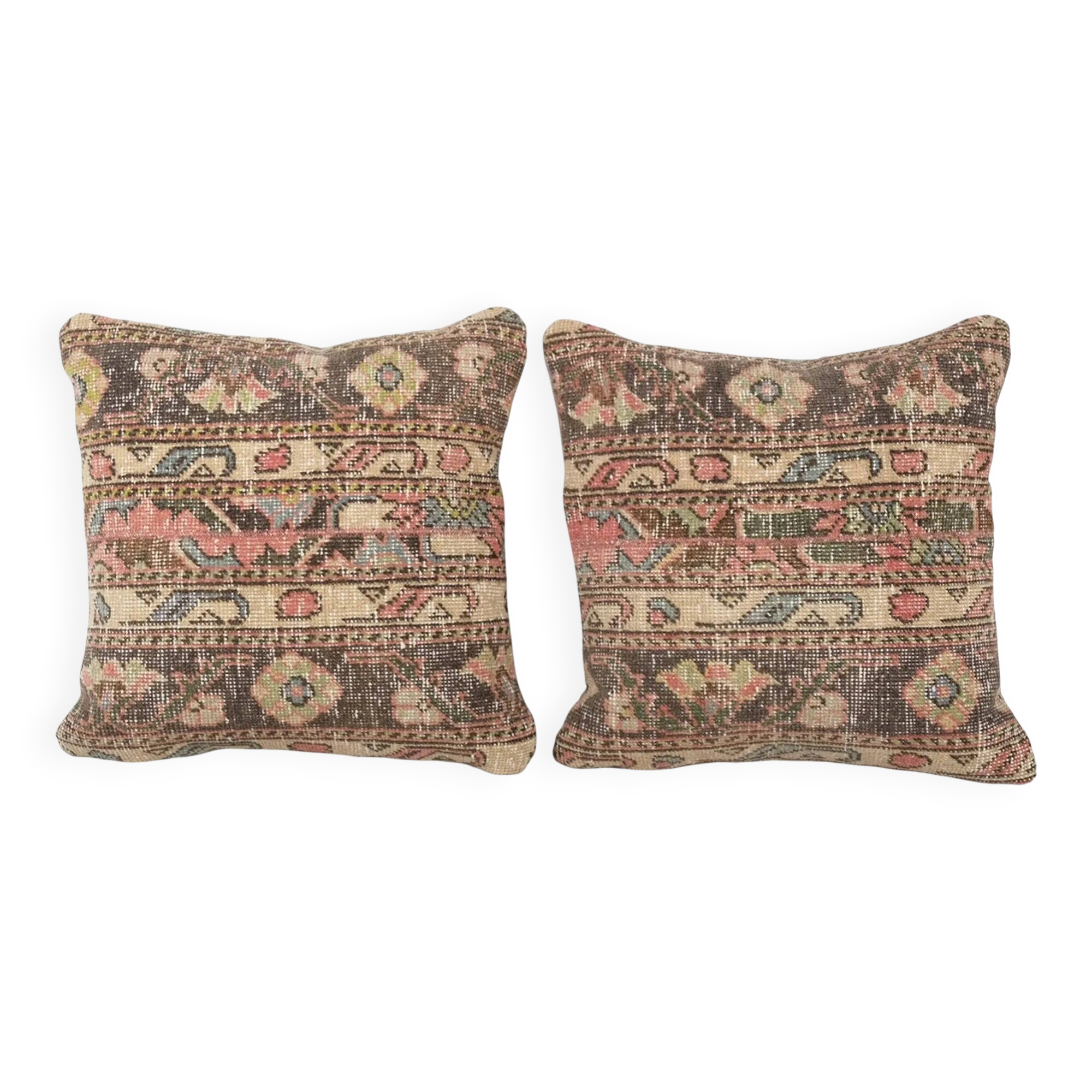Set of 2 vintage Turkish cushion covers 51x51 cm