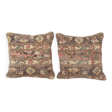 Set of 2 vintage Turkish cushion covers 51x51 cm