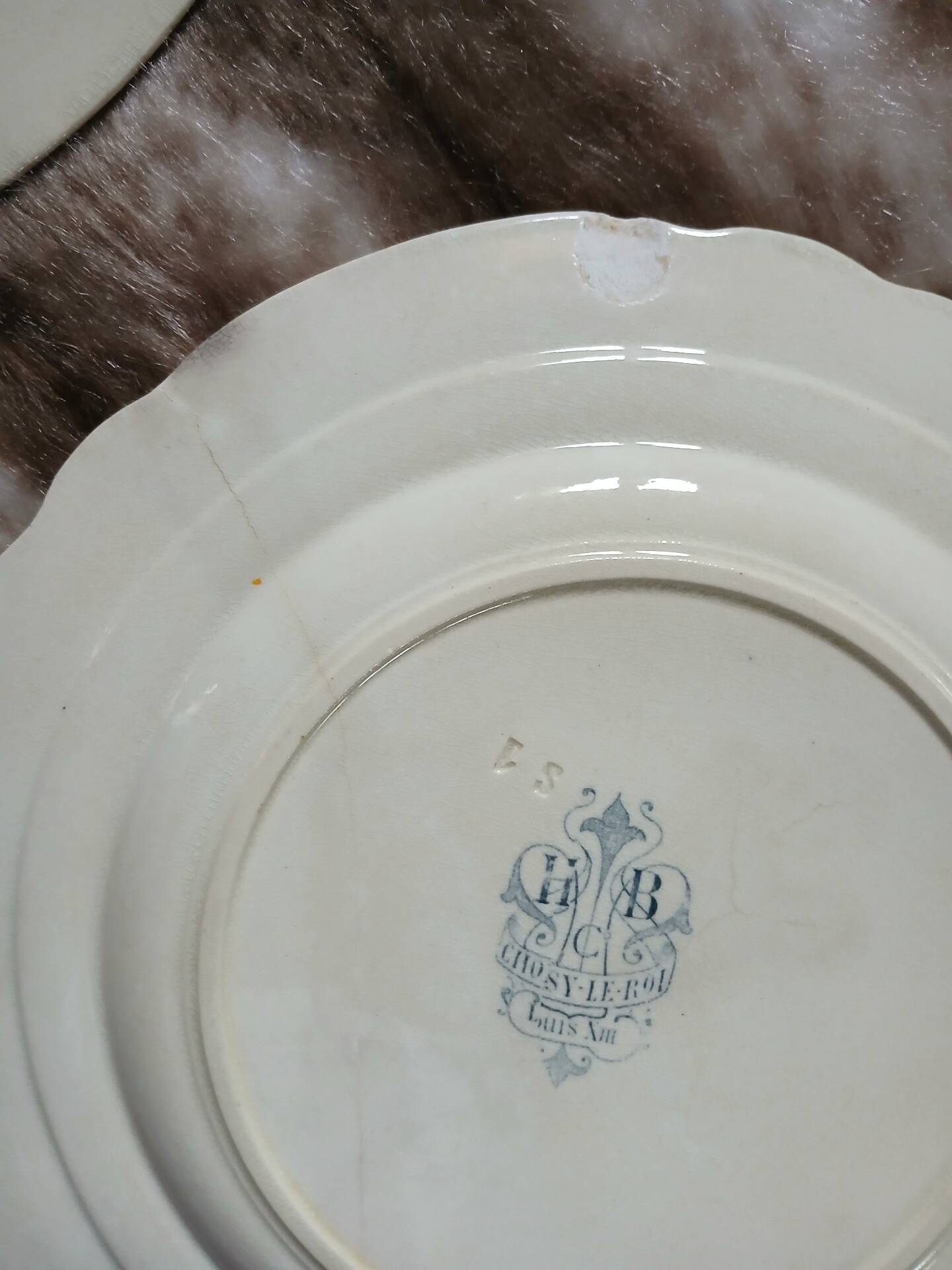 10 antique flat plates "Louis XIII" Choisy le Roi
