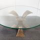 Vintage brutalist coffee table in bronze from the 1960s.