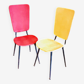 Vintage skaï chairs from the 1950s/1960s