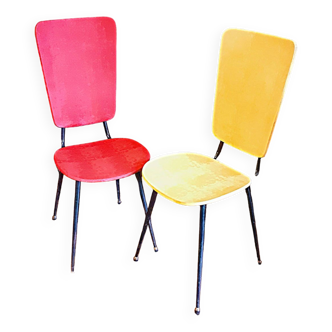 Vintage skaï chairs from the 1950s/1960s