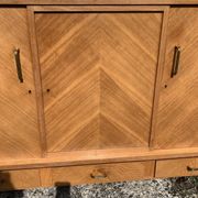 PRODUCT BHV - French row in blond oak of the 60s