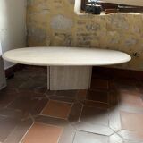 Travertine base table