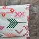 Handmade Berber wool cushion: Moroccan Kilim cushion (45x45cm)