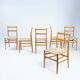 Chaises Gio PintiCassina Leggera, lot de 6, première édition, années 1960