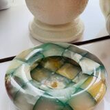 Onyx/marble ashtray or tray – natural stone assembly