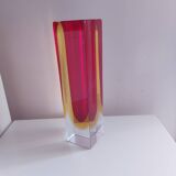 Sommerso vase by Seguso, Italy 70's, Flavien Poli (25.5 cm)