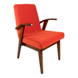 Vintage armchair 300-123, design by M. Puchała, orange - available 2 pieces