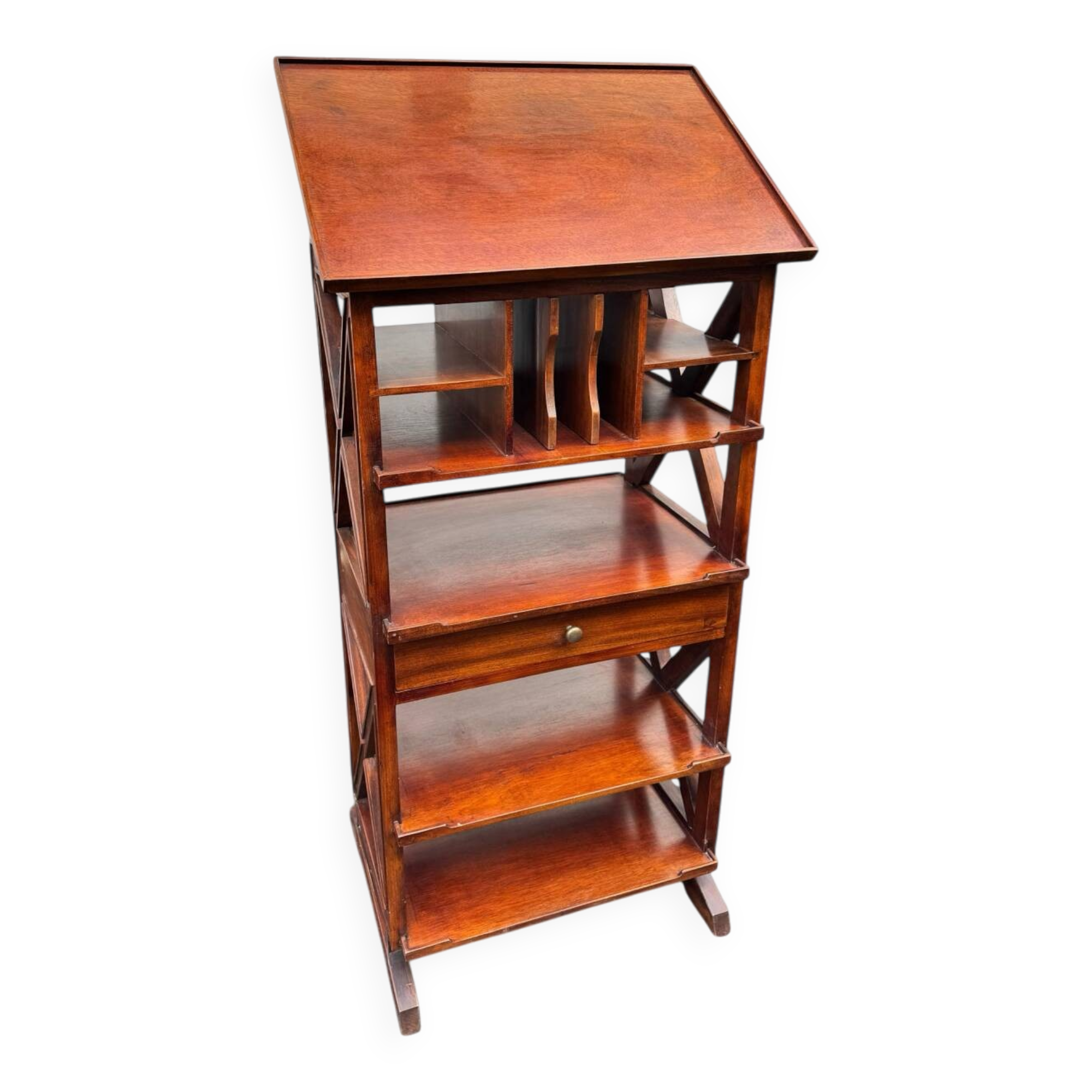 Bibus furniture with an adjustable shelf – vintage library furniture