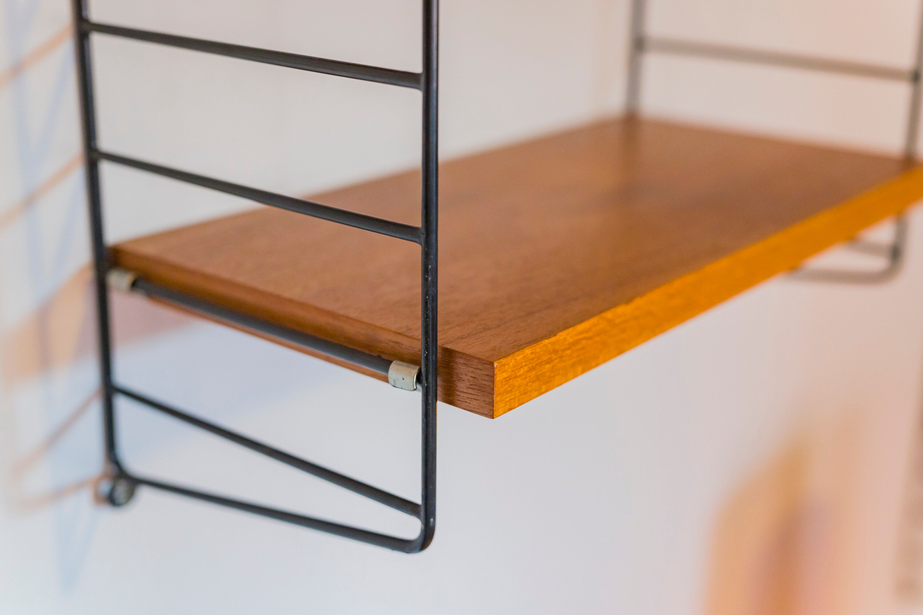 Teak Modular Wall Shelf by Nils Strinning for String, 1960s