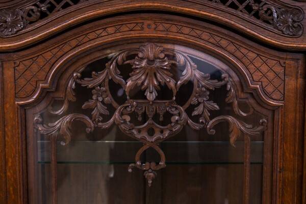 Oak display case, France, circa 1900