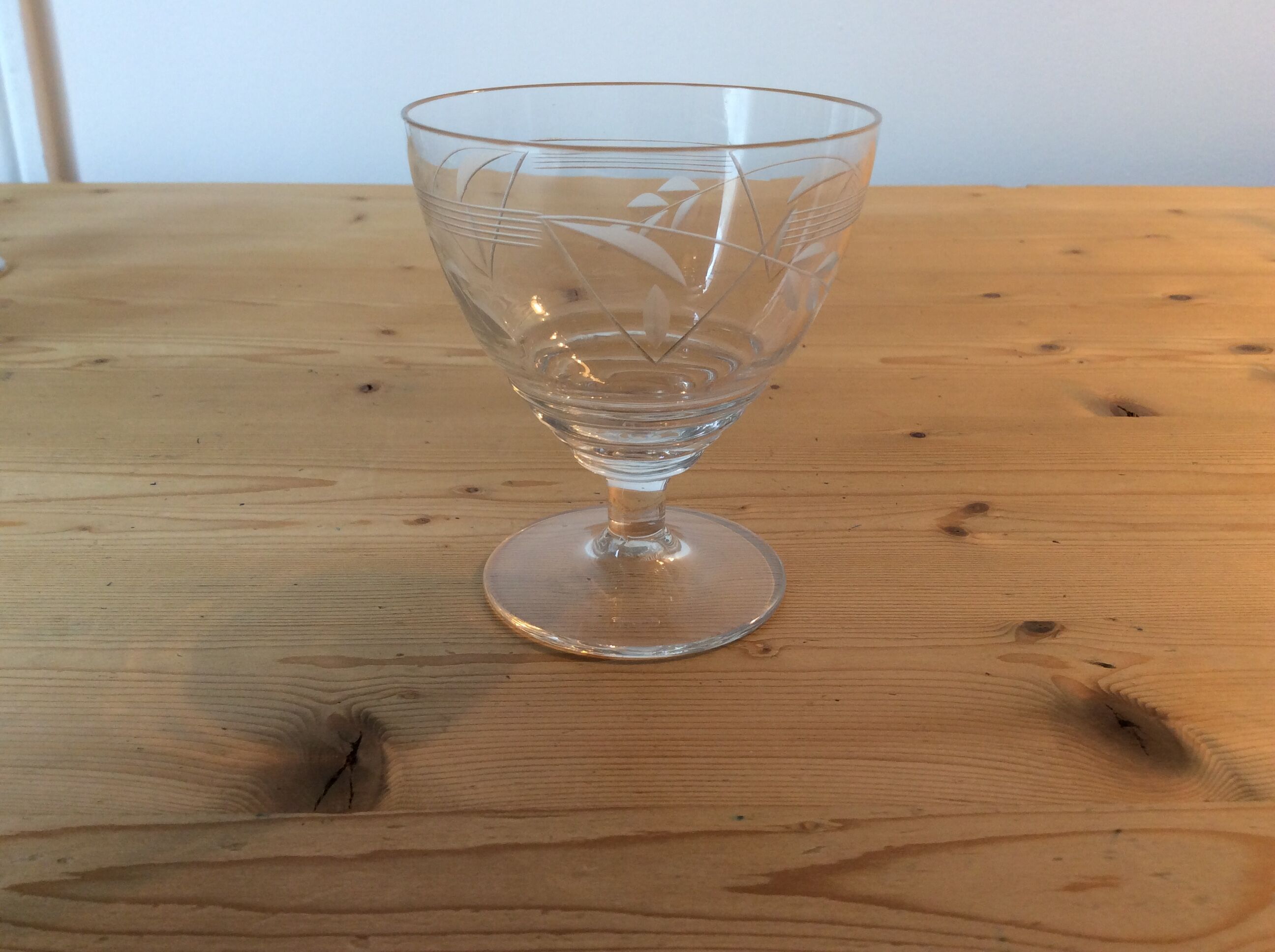 Ancient crystal glasses