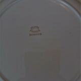 Series of eight flat plates Gien model Florence