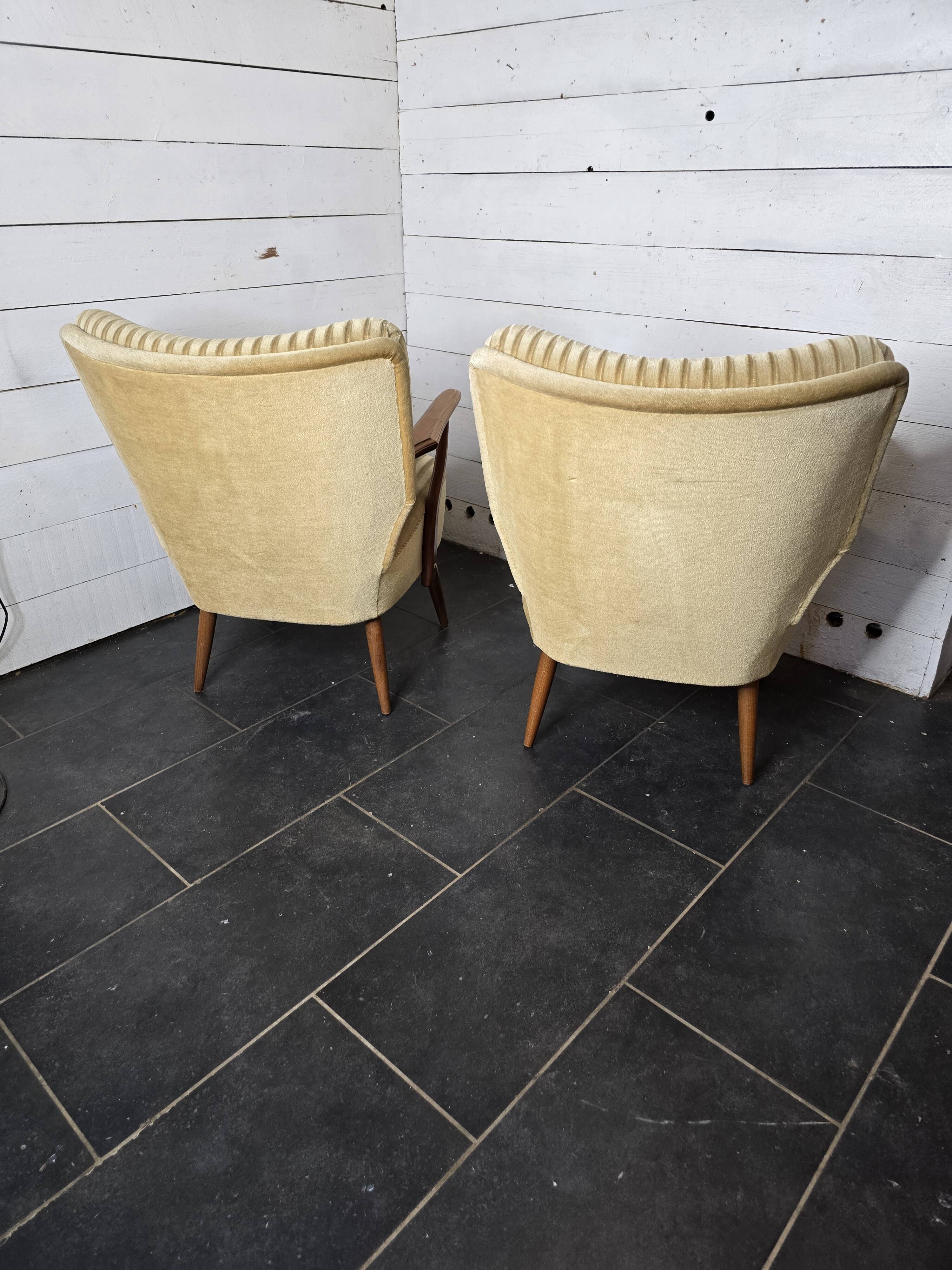 Paire de fauteuils cocktail