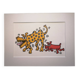 Illustration by Keith Haring - 'Animals' series - 8/12