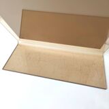 Dressing table mirror inclined plexiglass trapeze shape 70s