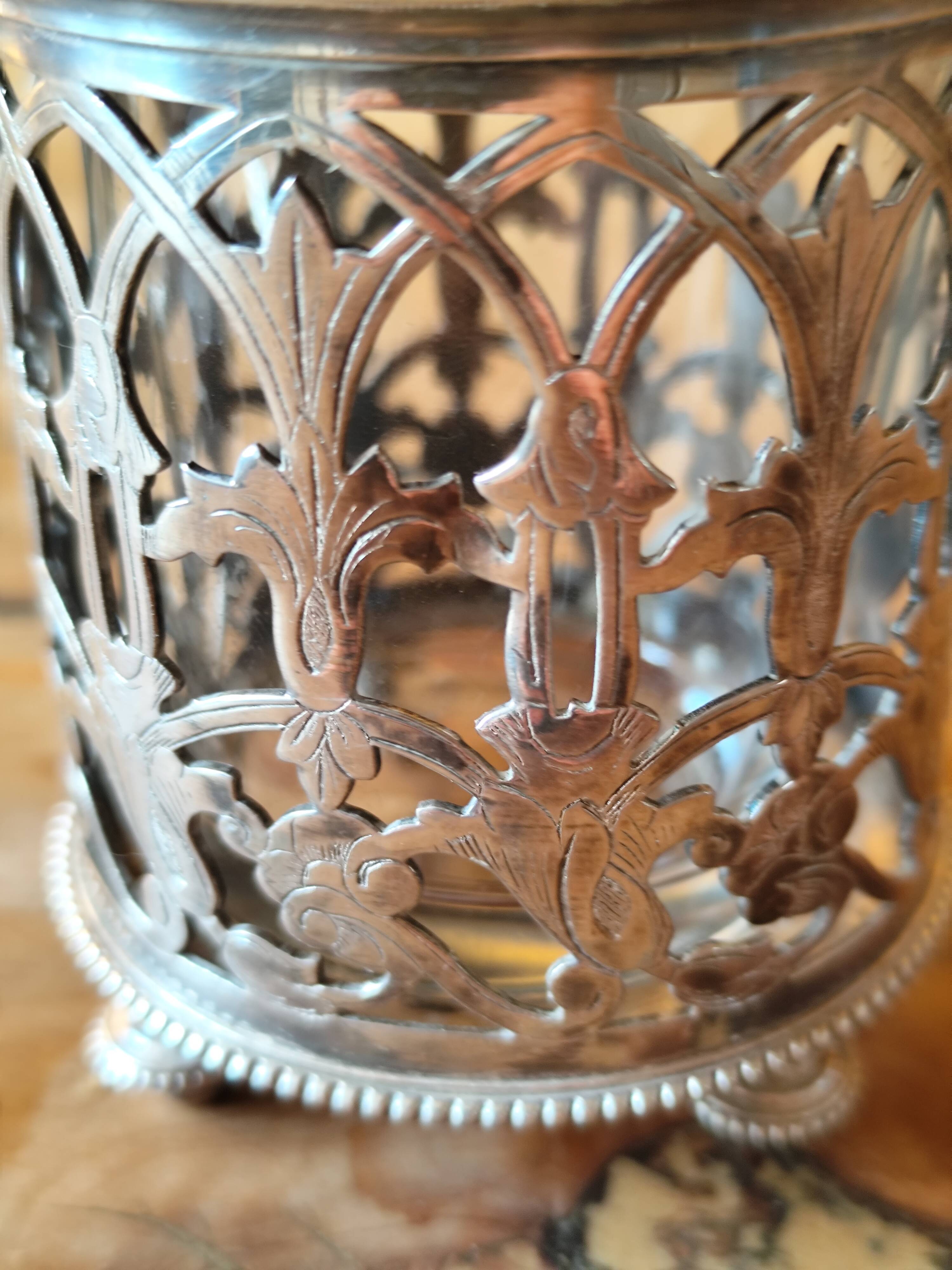 Silver-plated mustard pot from Cristofle France - mustard pot