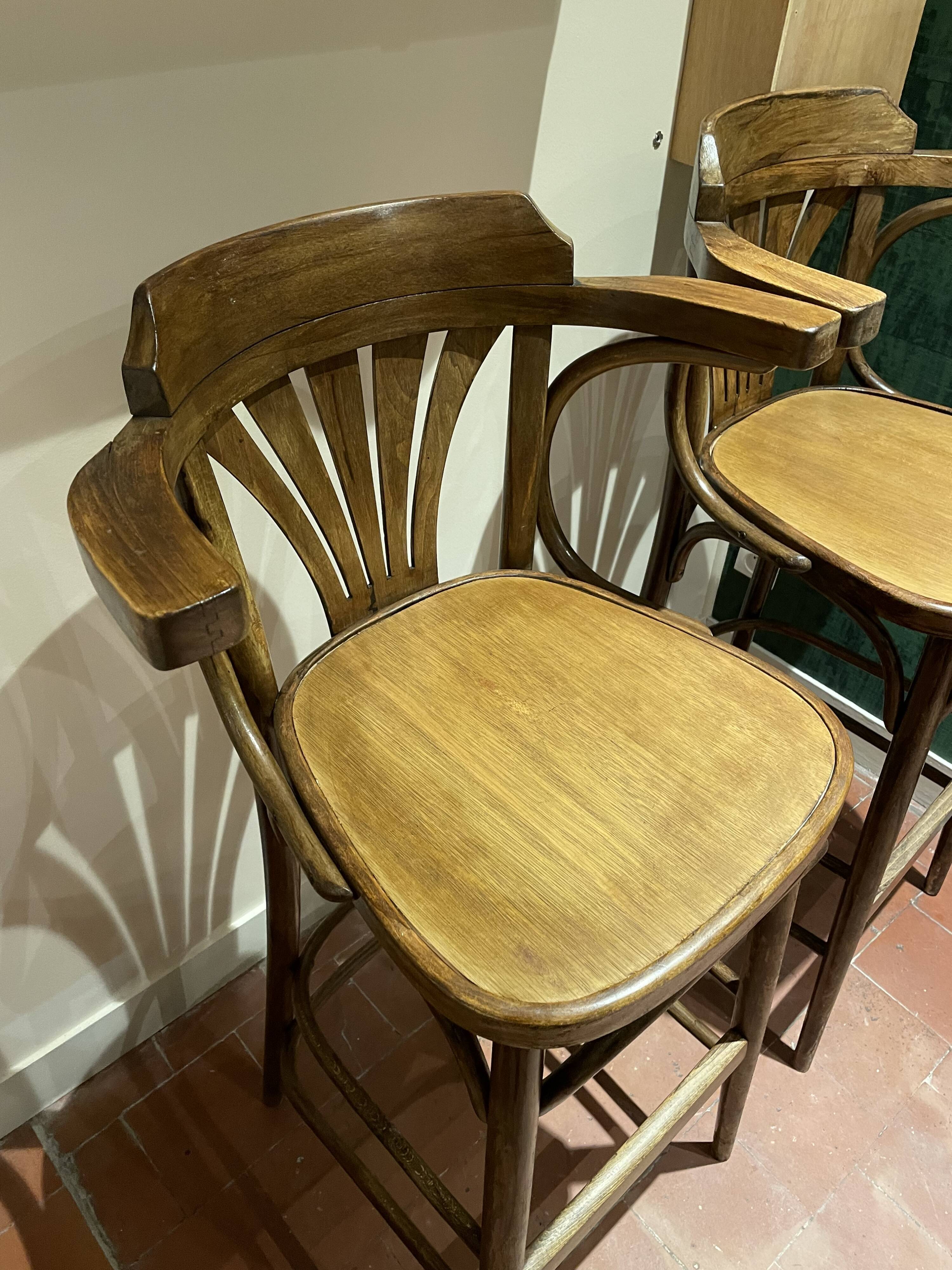 Pair of bistro bar chairs