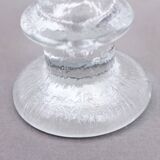 Pair of Scandinavian glass candlesticks
