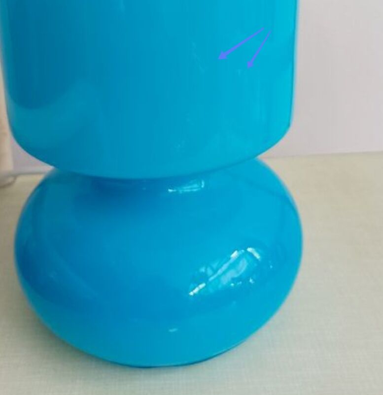 Lamp blown glass Lykta ikea vintage 90s