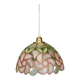 Suspension antique lampshade in pink mother-of-pearl