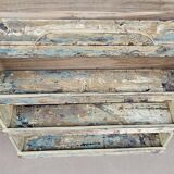 Burmese teak wall shelf