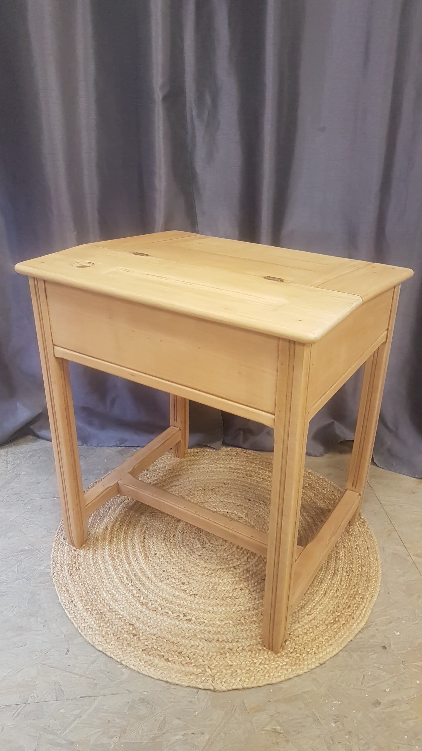 80s beech school desk