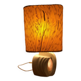 Lampe brutaliste en Pierre Sculptée taillé Albert Tormos