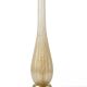 Large table lamp in Murano glass with gold glitter in the style of Barovier and Toso.