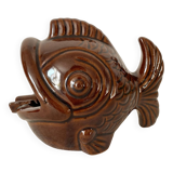 Vintage ceramic zoomorphic fish ashtray