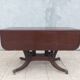 19th-century English style mahogany drop-leaf table.