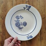 Old St Amand flat plates, blue roses